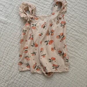 H&M Toddler Romper with Peach Print